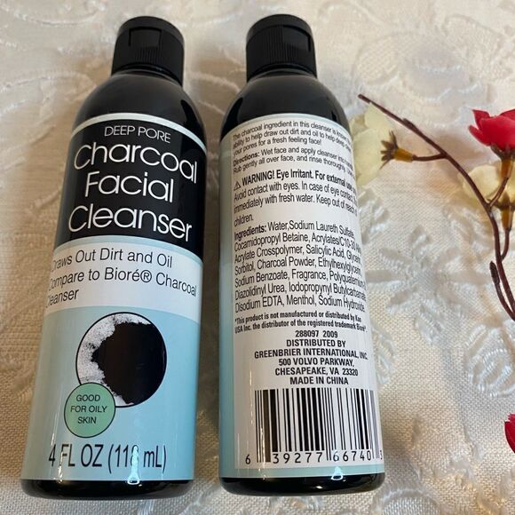 🛍2 Pack Deep Pore Charcoal facial cleanser 4OZ - Picture 5 of 5